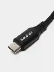 Черный кабель зарядный BOROFONE BX54, 1 m, Micro-USB/Type-C/Lightning, для Android и Apple iPhone