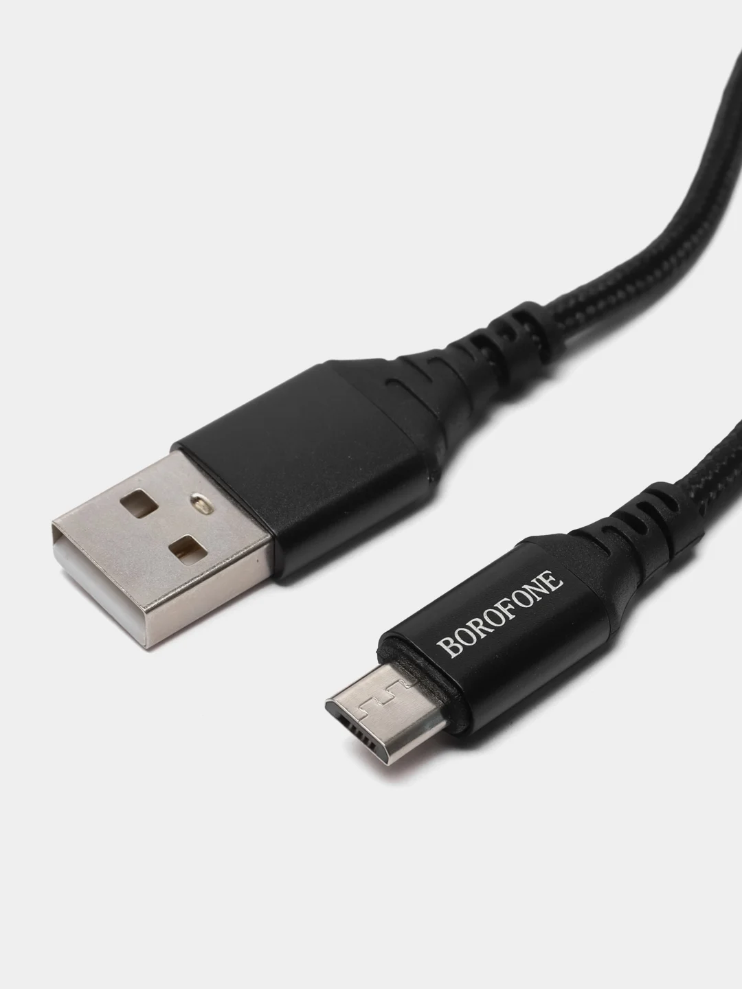 Черный кабель зарядный BOROFONE BX54, 1 m, Micro-USB/Type-C/Lightning, для Android и Apple iPhone