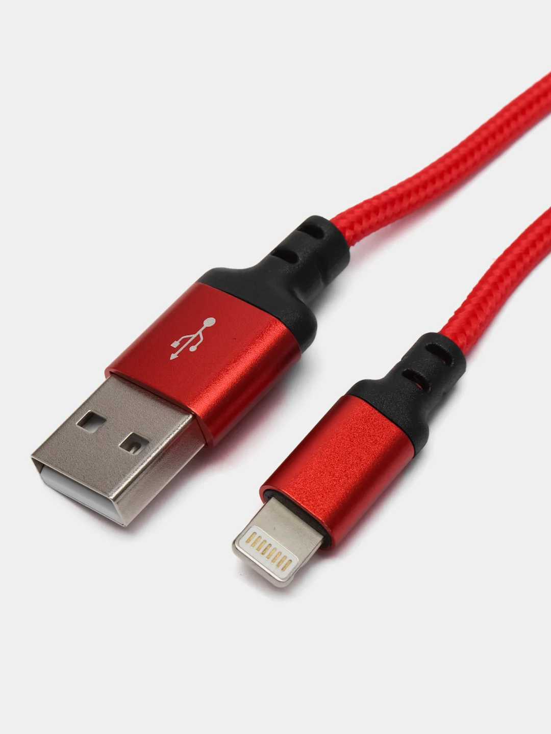 Красный кабель зарядный HOCO X14, Type-C / Micro-USB / Lightning для Android и iPhone