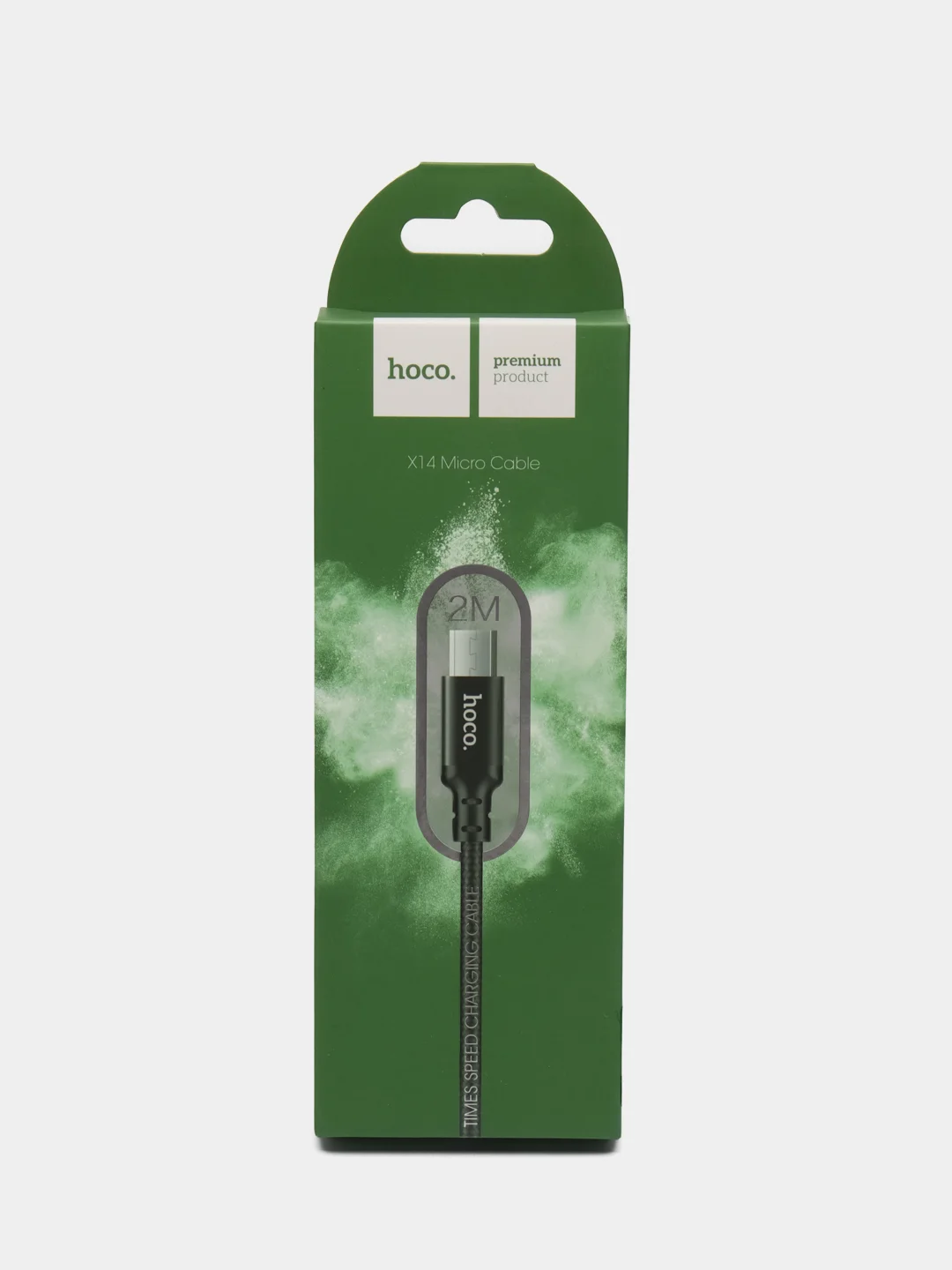 Черный кабель зарядный HOCO X14, Type-C / Micro-USB / Lightning для Android и iPhone
