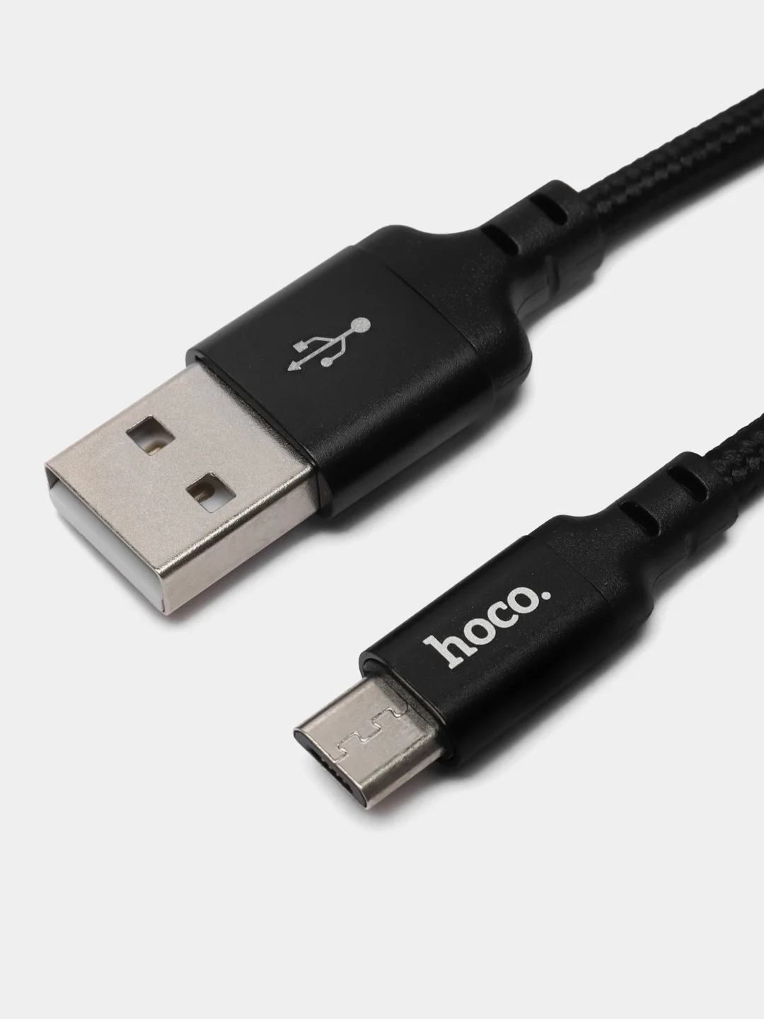 Черный кабель зарядный HOCO X14, Type-C / Micro-USB / Lightning для Android и iPhone