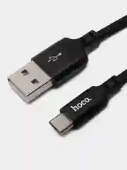 Черный кабель зарядный HOCO X14, Type-C / Micro-USB / Lightning для Android и iPhone