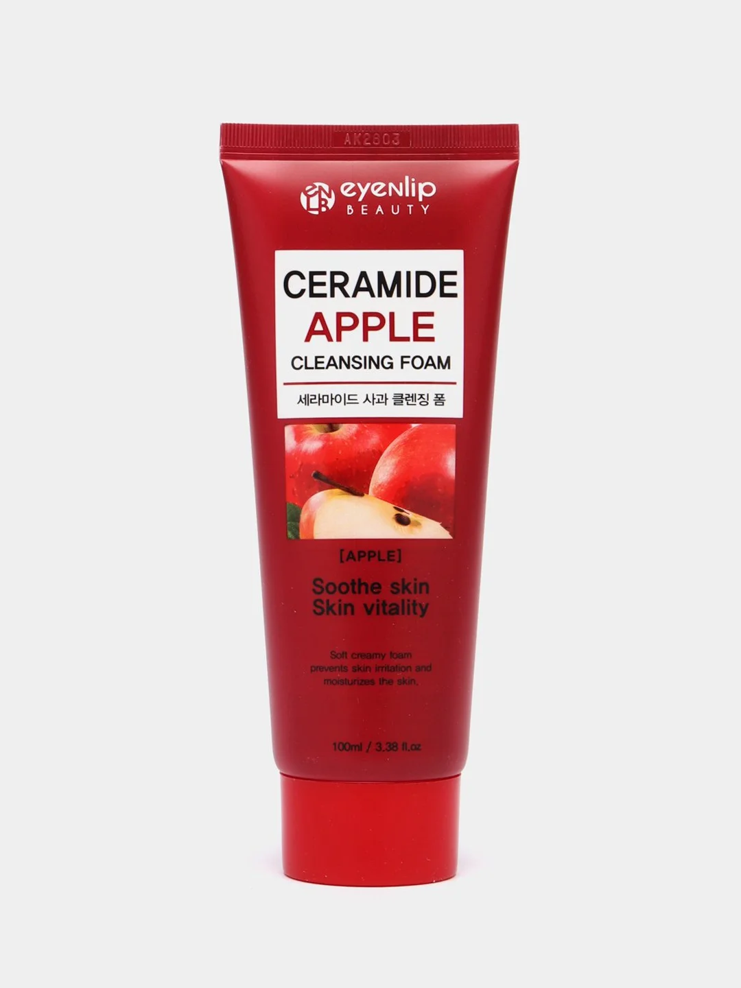 Пенка для умывания с экстрактом яблока CERAMIDE APPLE EYENLIP, 100мл