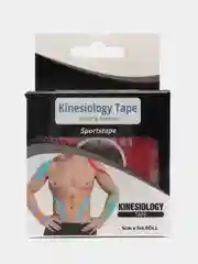 Красный кинезио тейп/ тейп антицеллюлитный/ универсальный/ перфорированный, эластичная лента