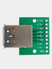 Плата переходник с USB 3.0 ( мама ) на DIP 2.54 мм