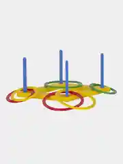 Игра "Кольцеброс", стойка 4 штуки, кольцо 6 штук