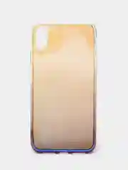 Темно-синий чехол iPhone XR, Xs Max силиконовый прозрачный с градиентом