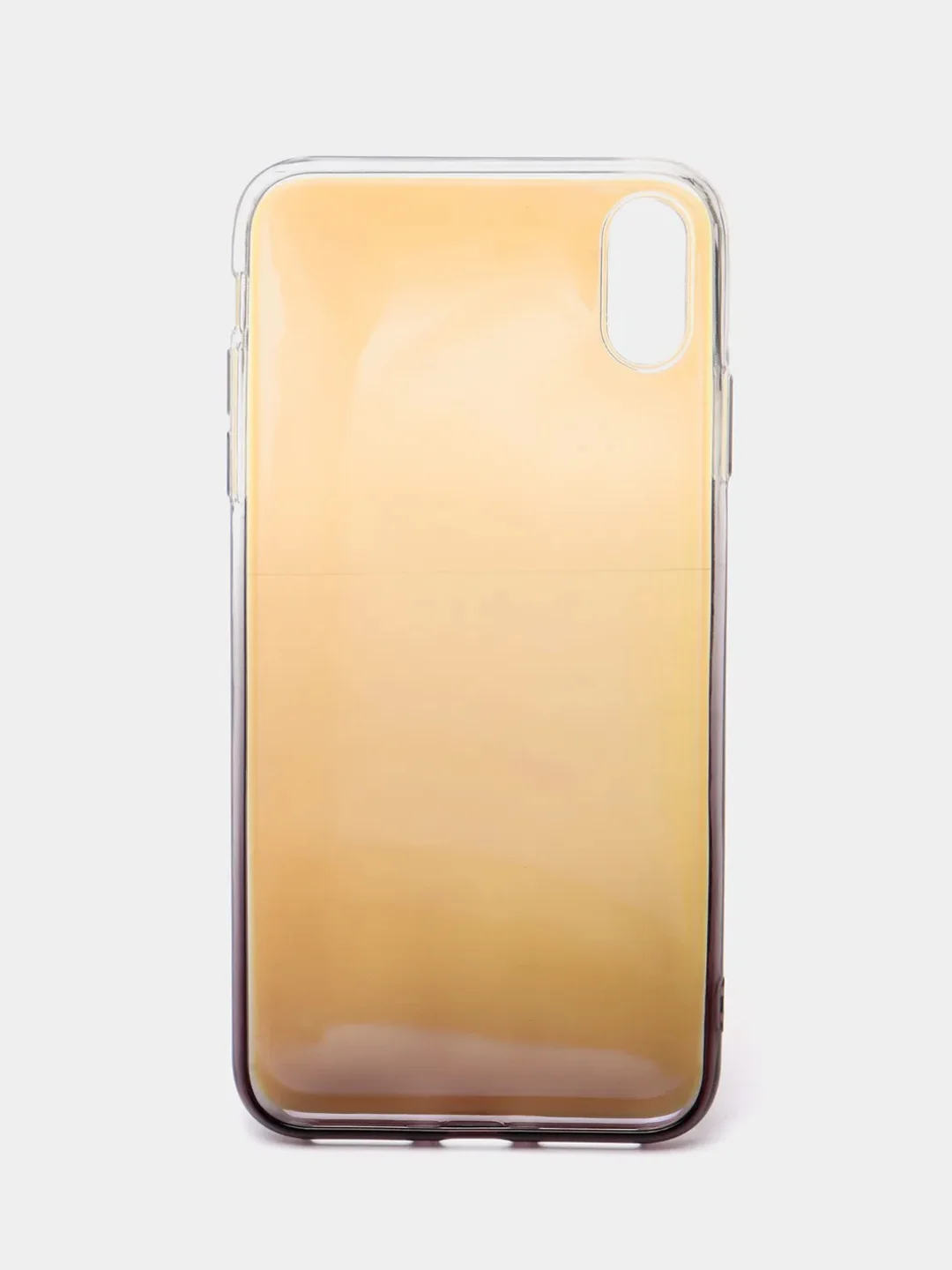 Синий меланж чехол iPhone XR, Xs Max силиконовый прозрачный с градиентом
