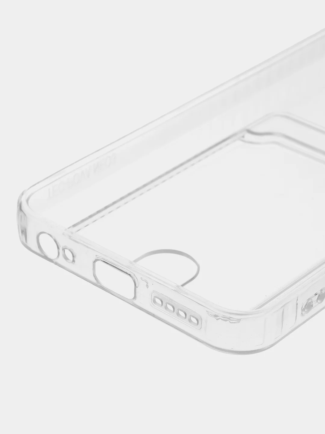 Прозрачный чехол для Tecno Pova Neo 3 (Техно Пова Нео 3) прозрачный, с карманом для карты