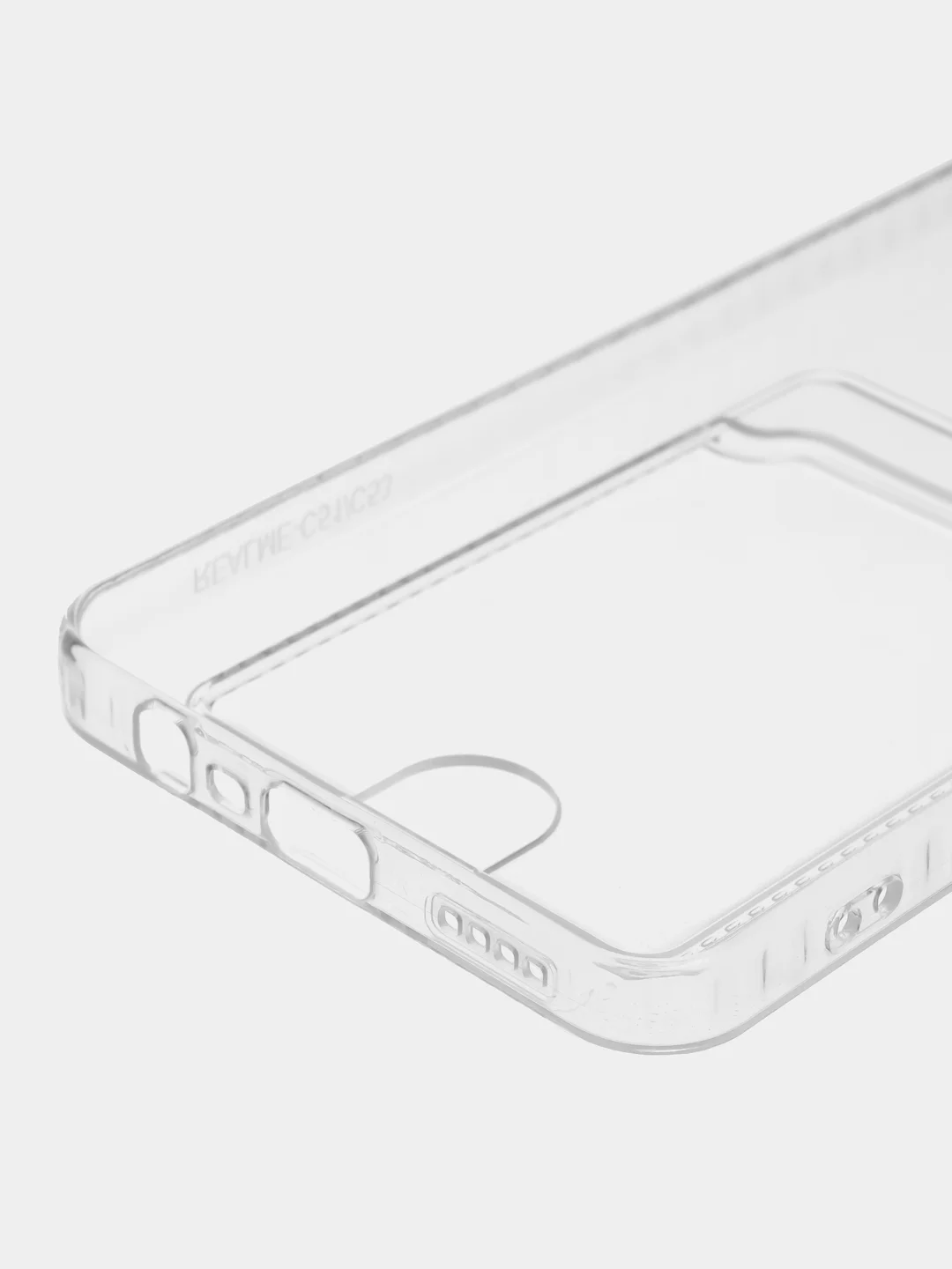 Прозрачный чехол для Realme C51,C53 /Реалми C51,С53 /Realme Note 50, прозрачный, с карманом для карты