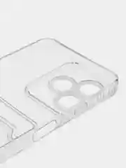 Прозрачный чехол для Realme C51,C53 /Реалми C51,С53 /Realme Note 50, прозрачный, с карманом для карты