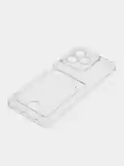 Прозрачный чехол для Realme C51,C53 /Реалми C51,С53 /Realme Note 50, прозрачный, с карманом для карты