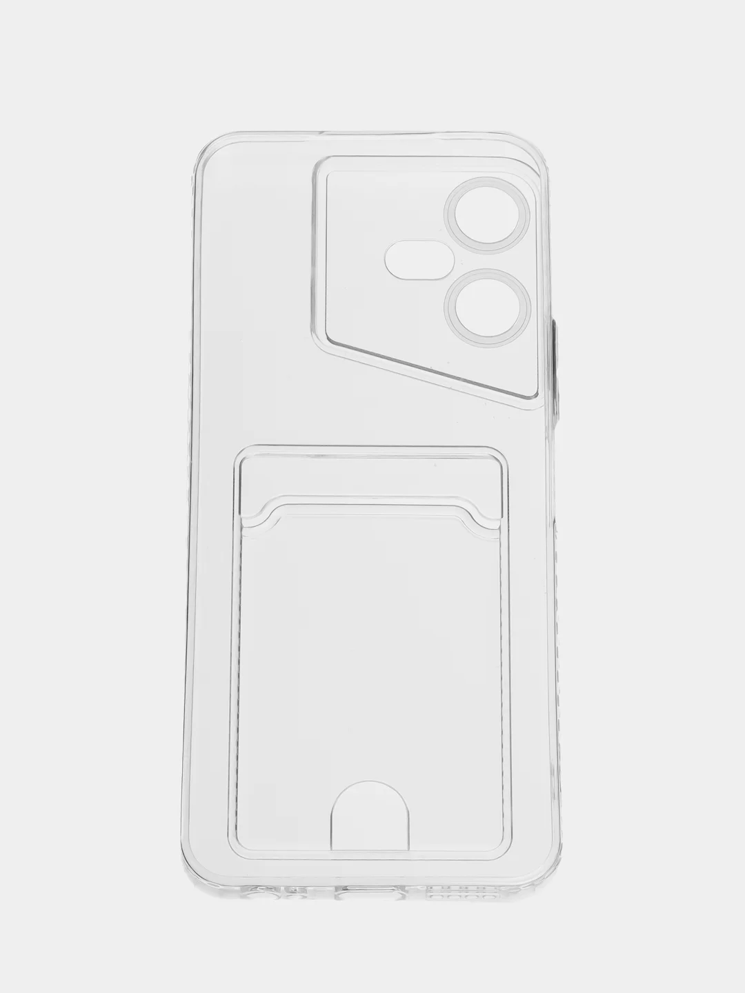 Прозрачный чехол для Tecno Pova Neo 3 (Техно Пова Нео 3) прозрачный, с карманом для карты