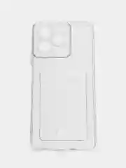 Прозрачный чехол для Realme C51,C53 /Реалми C51,С53 /Realme Note 50, прозрачный, с карманом для карты