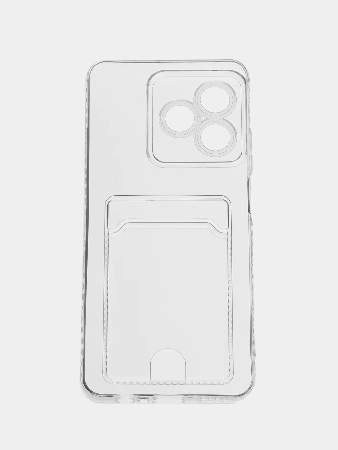 Прозрачный чехол для Realme C51,C53 /Реалми C51,С53 /Realme Note 50, прозрачный, с карманом для карты