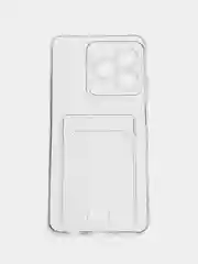 Прозрачный чехол для Realme C51,C53 /Реалми C51,С53 /Realme Note 50, прозрачный, с карманом для карты