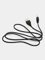 Черный кабель usb на штекер 3.5 мм