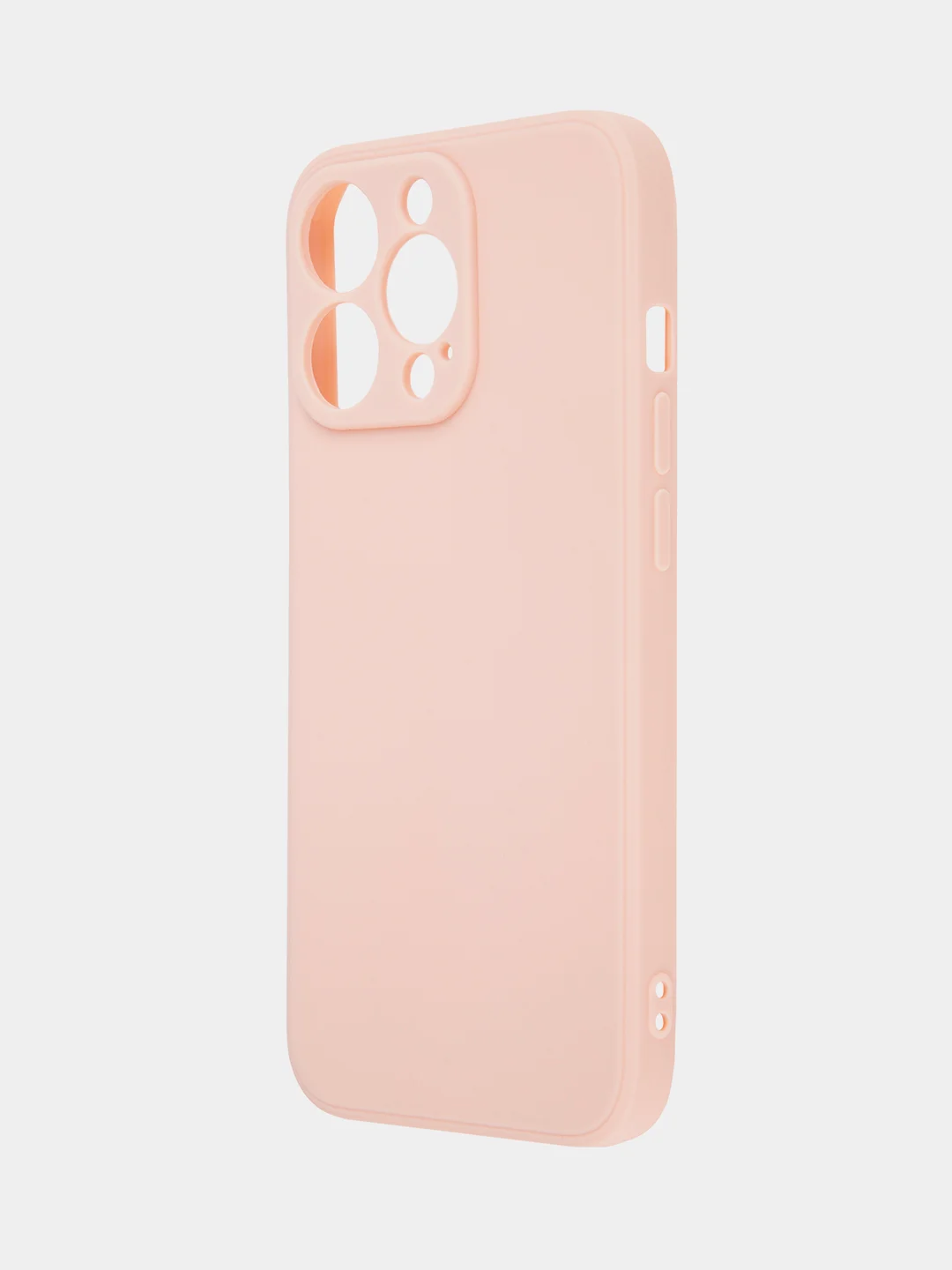 Розовый чехол BROSCORP для Apple iPhone 13 Pro, матовый тонкий силиконовый, с защитой вокруг камер
