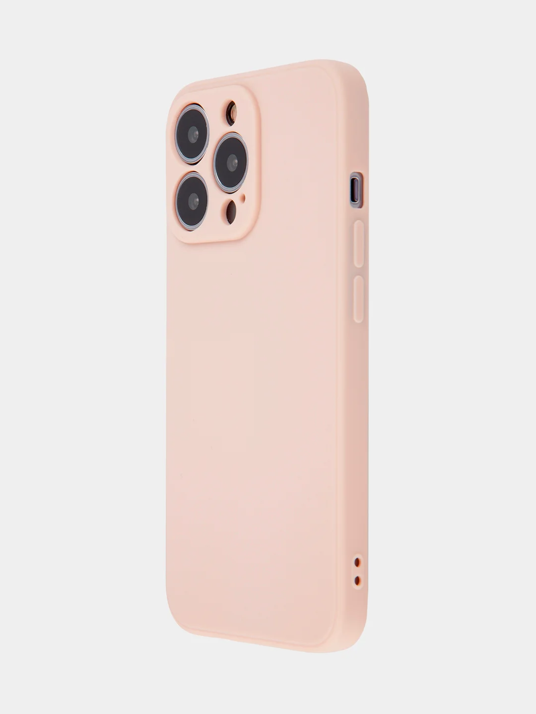 Розовый чехол BROSCORP для Apple iPhone 13 Pro, матовый тонкий силиконовый, с защитой вокруг камер