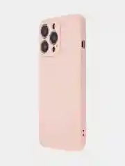 Розовый чехол BROSCORP для Apple iPhone 13 Pro, матовый тонкий силиконовый, с защитой вокруг камер