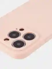 Розовый чехол BROSCORP для Apple iPhone 13 Pro, матовый тонкий силиконовый, с защитой вокруг камер