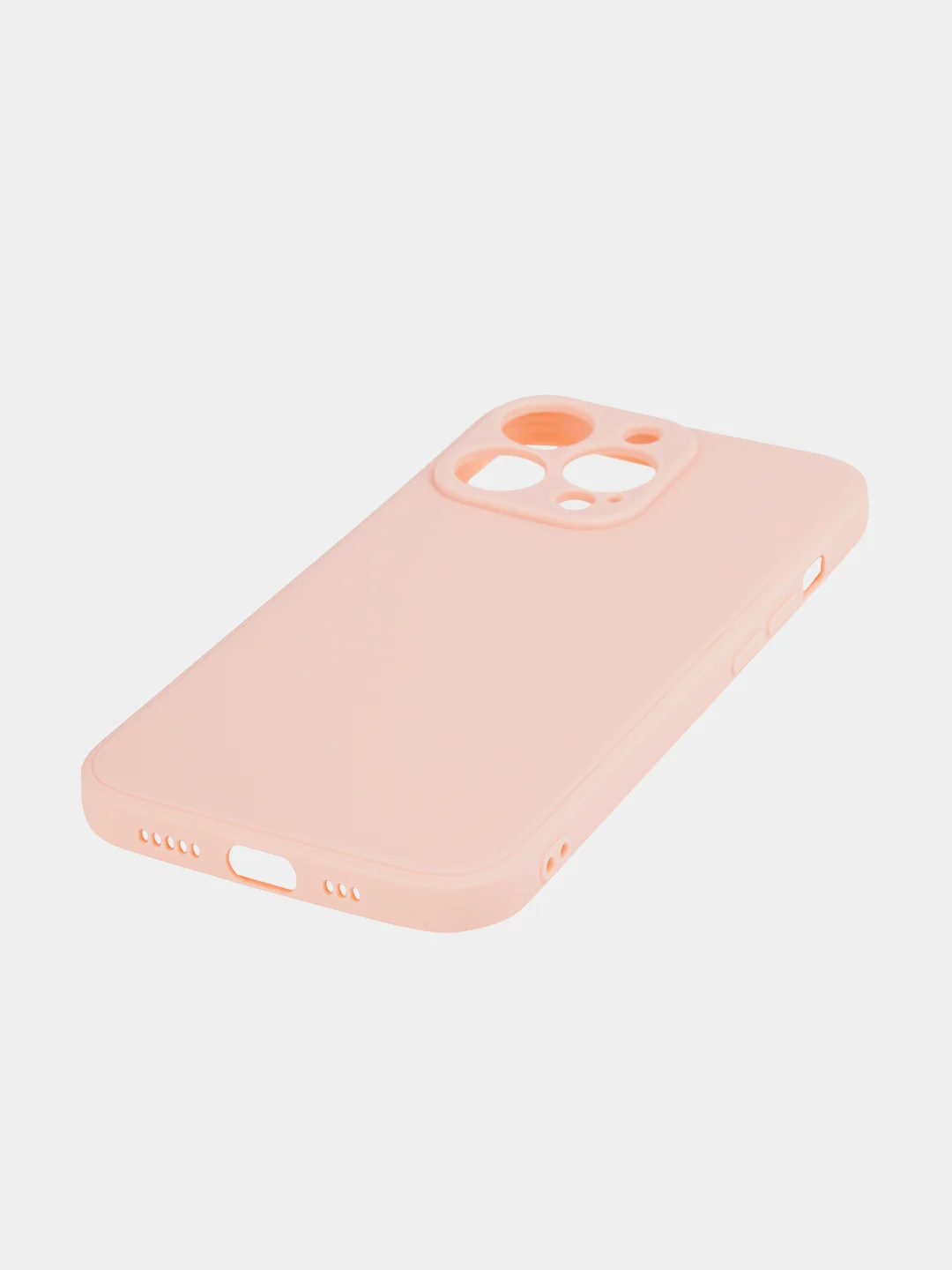 Розовый чехол BROSCORP для Apple iPhone 13 Pro, матовый тонкий силиконовый, с защитой вокруг камер
