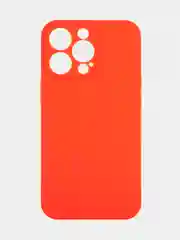 Красный чехол BROSCORP для Apple iPhone 13 Pro, матовый тонкий силиконовый, с защитой вокруг камер