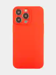 Красный чехол BROSCORP для Apple iPhone 13 Pro, матовый тонкий силиконовый, с защитой вокруг камер