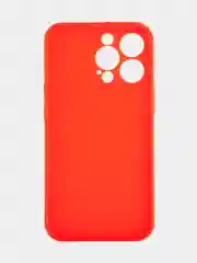 Красный чехол BROSCORP для Apple iPhone 13 Pro, матовый тонкий силиконовый, с защитой вокруг камер