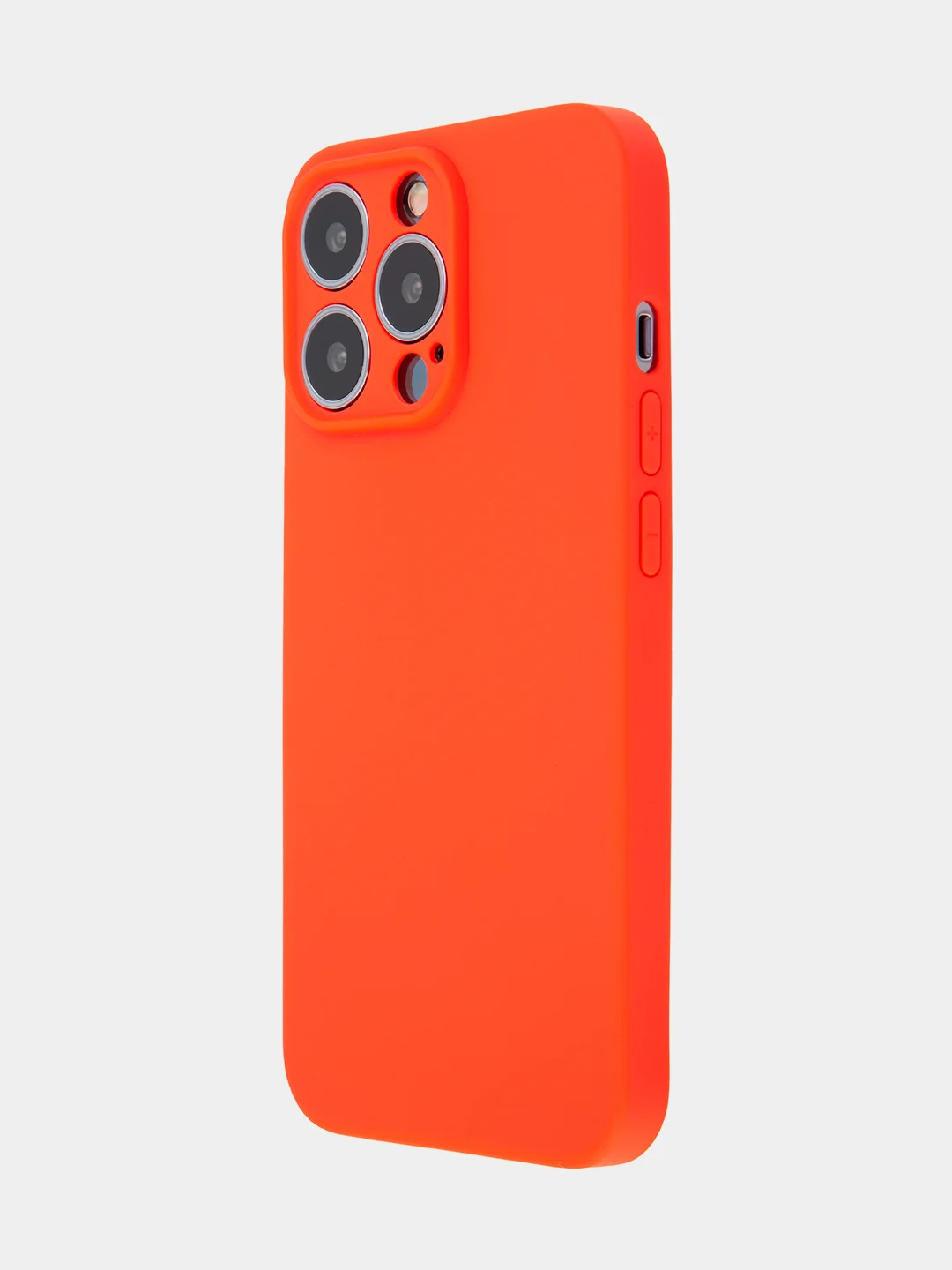Красный чехол BROSCORP для Apple iPhone 13 Pro, матовый тонкий силиконовый, с защитой вокруг камер