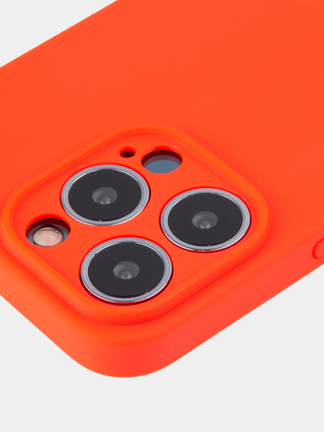 Красный чехол BROSCORP для Apple iPhone 13 Pro, матовый тонкий силиконовый, с защитой вокруг камер