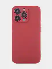 Бордовый чехол BROSCORP для Apple iPhone 13 Pro, матовый тонкий силиконовый, с защитой вокруг камер