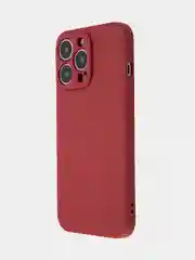 Бордовый чехол BROSCORP для Apple iPhone 13 Pro, матовый тонкий силиконовый, с защитой вокруг камер