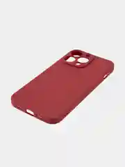 Бордовый чехол BROSCORP для Apple iPhone 13 Pro, матовый тонкий силиконовый, с защитой вокруг камер