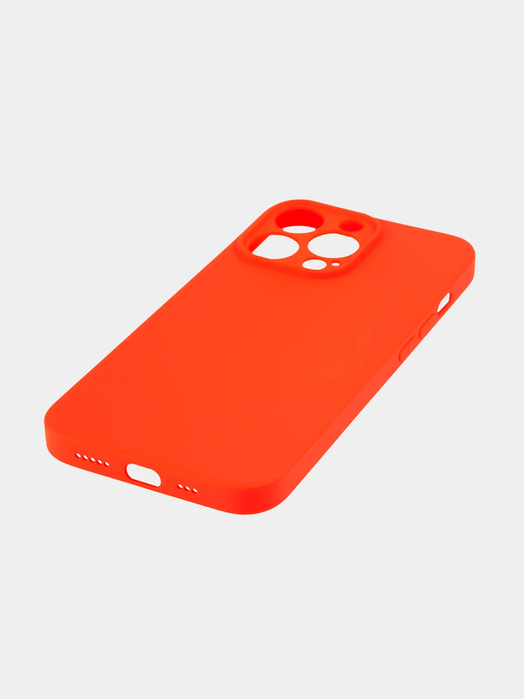 Красный чехол BROSCORP для Apple iPhone 13 Pro, матовый тонкий силиконовый, с защитой вокруг камер