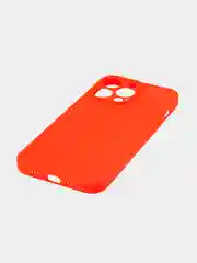 Красный чехол BROSCORP для Apple iPhone 13 Pro, матовый тонкий силиконовый, с защитой вокруг камер