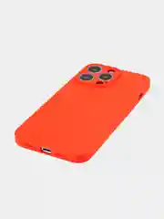 Красный чехол BROSCORP для Apple iPhone 13 Pro, матовый тонкий силиконовый, с защитой вокруг камер