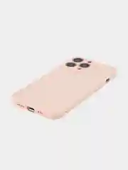 Розовый чехол BROSCORP для Apple iPhone 13 Pro, матовый тонкий силиконовый, с защитой вокруг камер