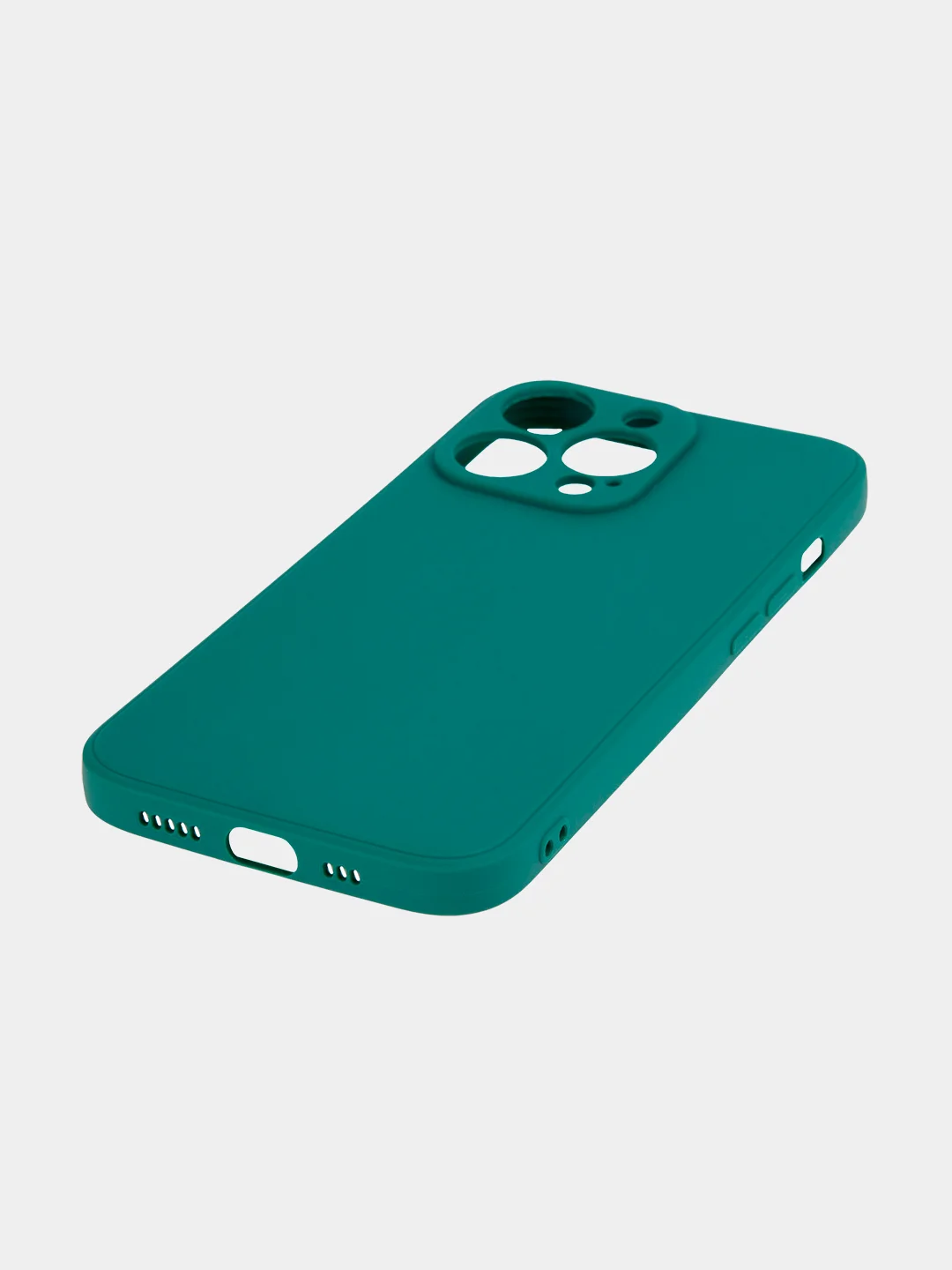Зеленый чехол BROSCORP для Apple iPhone 13 Pro, матовый тонкий силиконовый, с защитой вокруг камер