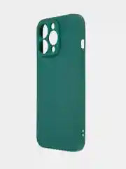 Зеленый чехол BROSCORP для Apple iPhone 13 Pro, матовый тонкий силиконовый, с защитой вокруг камер
