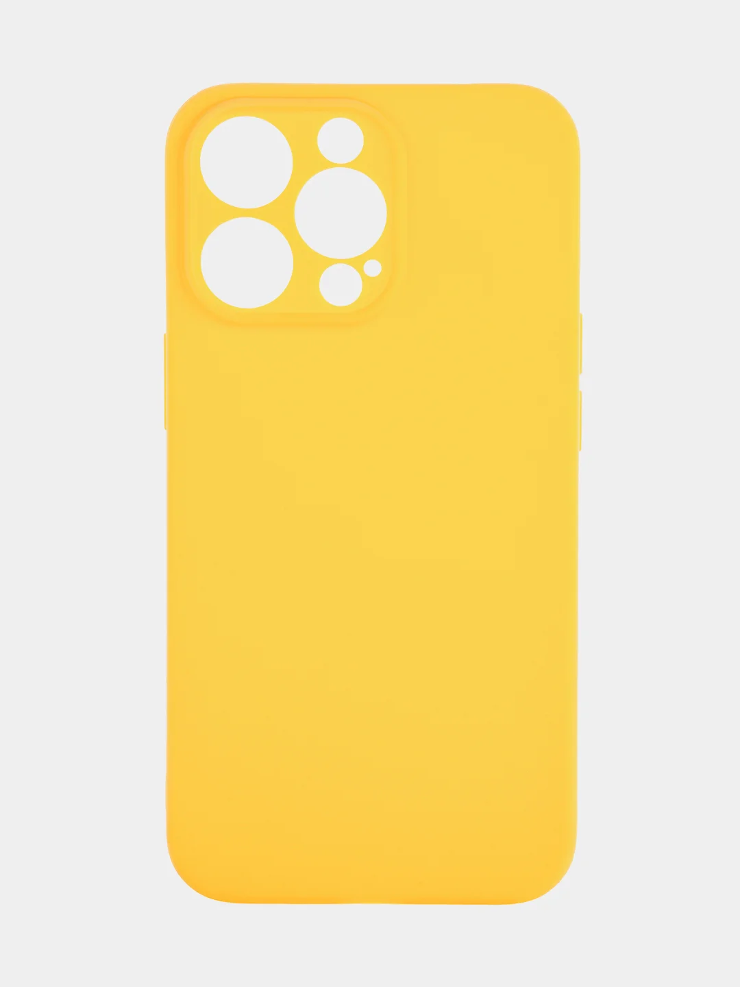 Желтый чехол BROSCORP для Apple iPhone 13 Pro, матовый тонкий силиконовый, с защитой вокруг камер