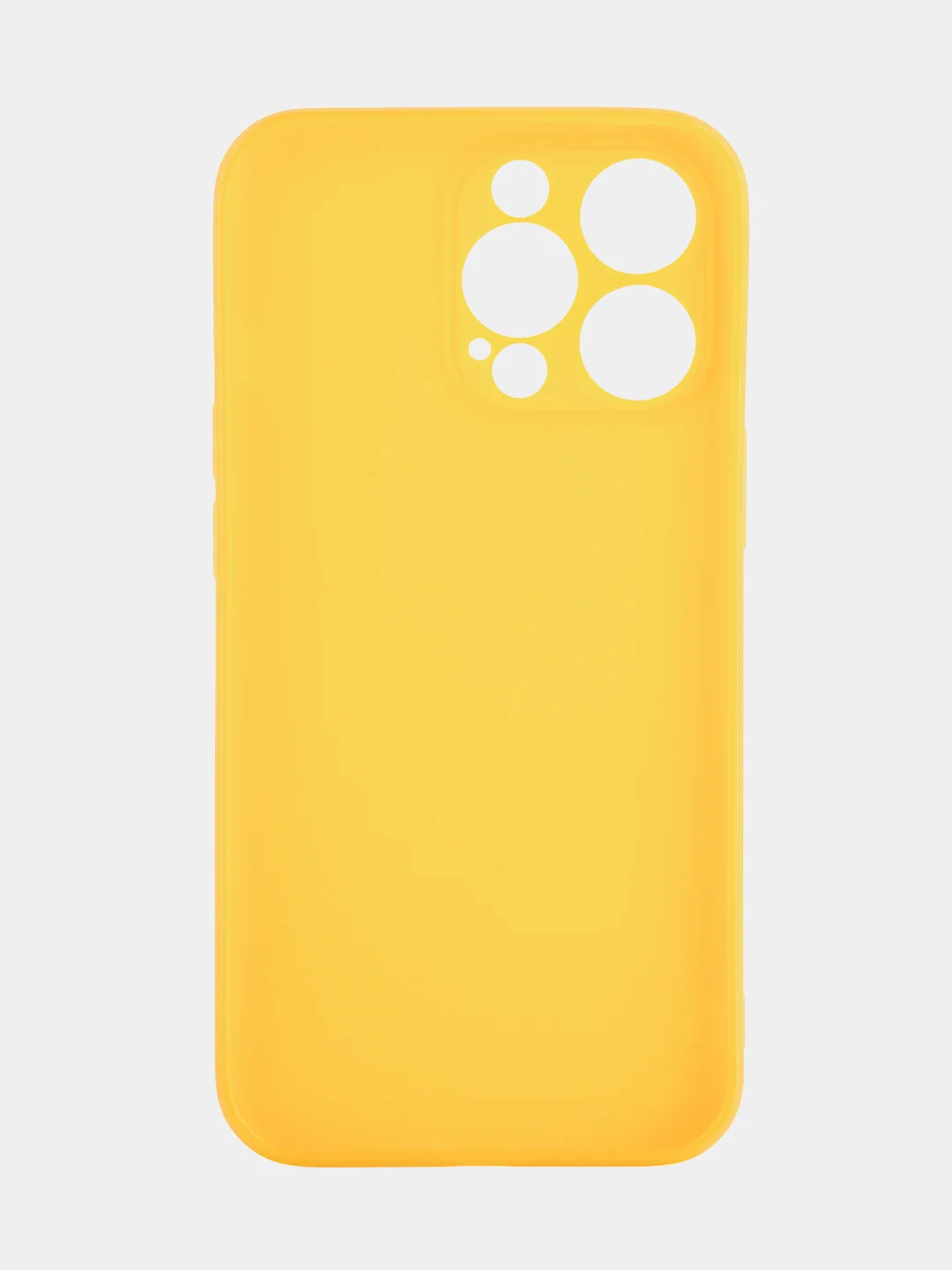 Желтый чехол BROSCORP для Apple iPhone 13 Pro, матовый тонкий силиконовый, с защитой вокруг камер
