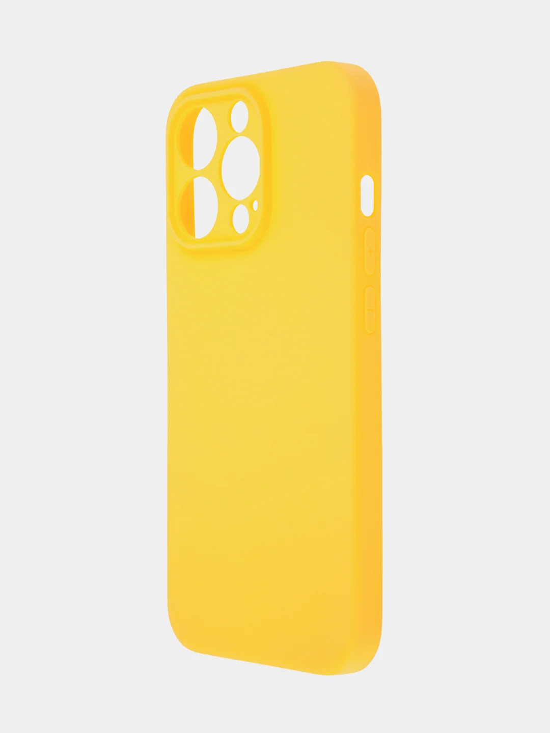 Желтый чехол BROSCORP для Apple iPhone 13 Pro, матовый тонкий силиконовый, с защитой вокруг камер