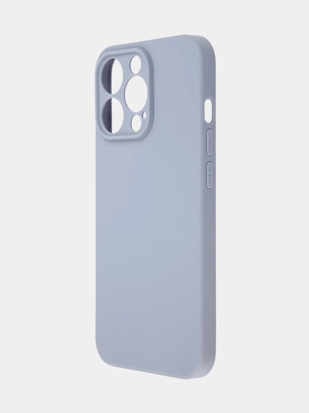 Светло-синий чехол BROSCORP для Apple iPhone 13 Pro, матовый тонкий силиконовый, с защитой вокруг камер