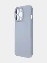 Светло-синий чехол BROSCORP для Apple iPhone 13 Pro, матовый тонкий силиконовый, с защитой вокруг камер
