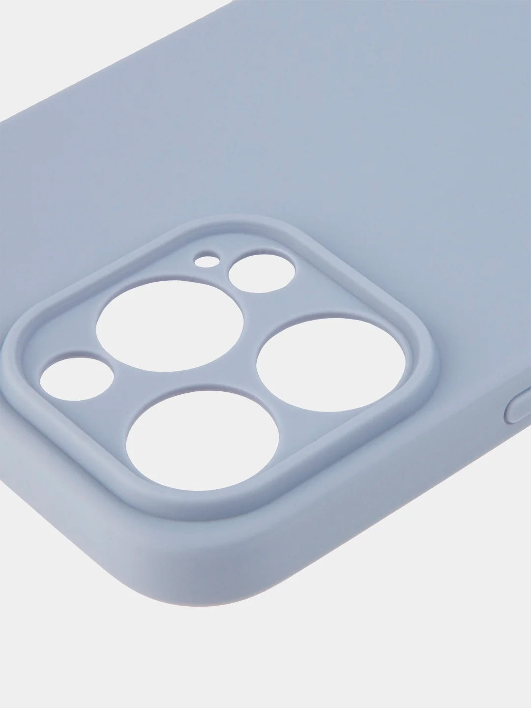 Светло-синий чехол BROSCORP для Apple iPhone 13 Pro, матовый тонкий силиконовый, с защитой вокруг камер