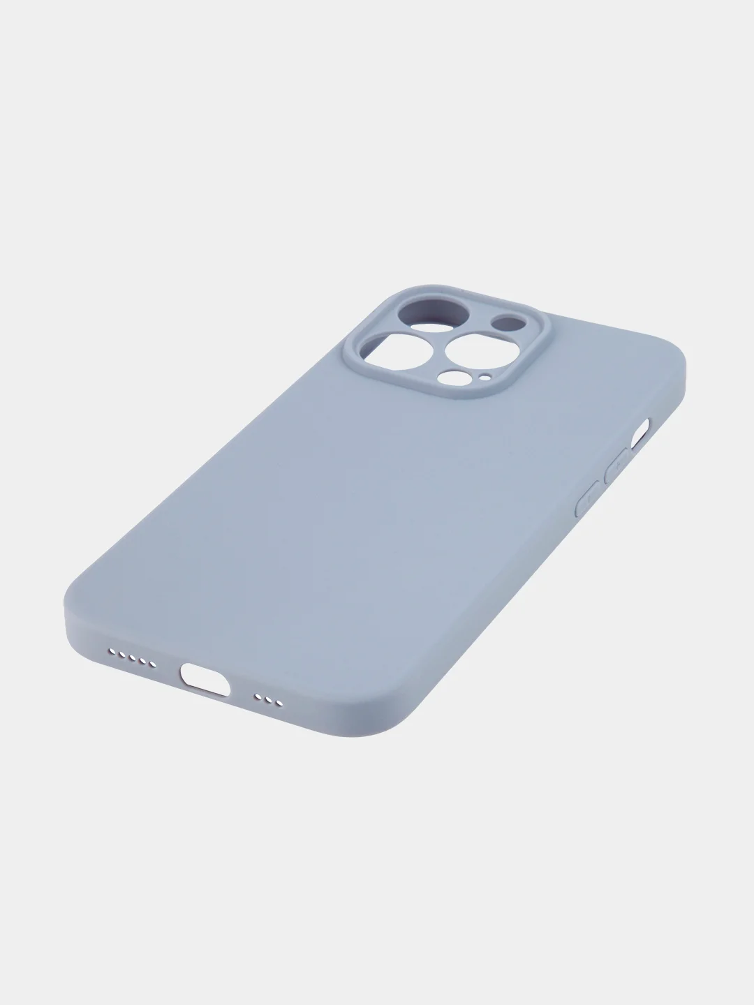 Светло-синий чехол BROSCORP для Apple iPhone 13 Pro, матовый тонкий силиконовый, с защитой вокруг камер
