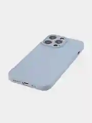 Светло-синий чехол BROSCORP для Apple iPhone 13 Pro, матовый тонкий силиконовый, с защитой вокруг камер