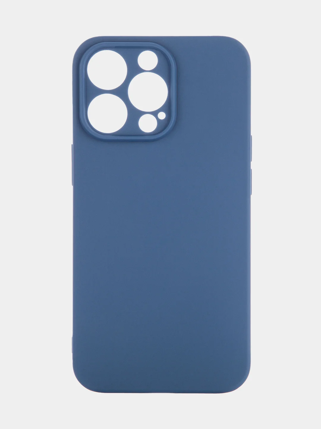 Синий чехол BROSCORP для Apple iPhone 13 Pro, матовый тонкий силиконовый, с защитой вокруг камер
