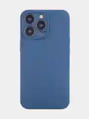 Синий чехол BROSCORP для Apple iPhone 13 Pro, матовый тонкий силиконовый, с защитой вокруг камер